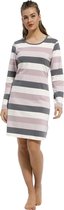 Pastunette dames nachthemd L/M Grey Stripe - 36 - Roze