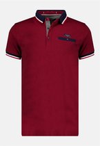 DEELUXE Poloshirt met contrasterende randjes DREXLER Wine