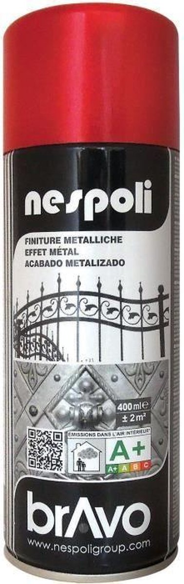 Metallic rode spuitverf