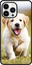 ADEL Siliconen Back Cover Softcase Hoesje Geschikt voor iPhone 13 Pro - Labrador Retriever Hond