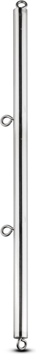 Sinner Gear - Spreidstang - Bondagetool met Vier Ringen - Aluminium - 45 cm - Bondage Set - BDSM Set - Bondage - Sex Toys voor Vrouwen en Mannen - Zilver