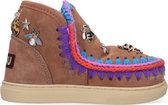 Mou Eskimo Sneaker Kid Vachtlaarzen -  Warme Laarzen - Meisjes - Cognac - Maat 28