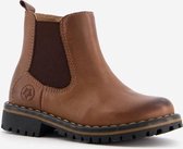 Groot leren jongens chelsea boots - Bruin - Maat 27 - Echt leer - Uitneembare zool