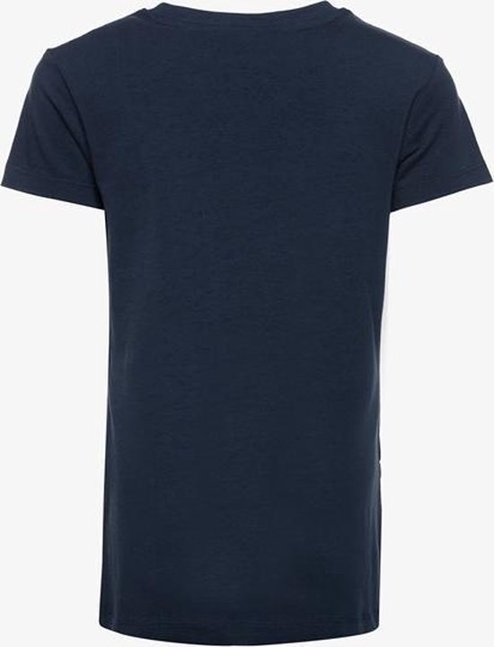 TwoDay meisjes basic T-shirt blauw - Maat 146/152