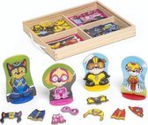 Melissa & Doug Magneetset Paw Patrol Junior Hout 64-delig