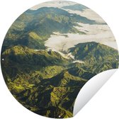 Tuincirkel Colombia - Bergen - Natuur - 120x120 cm - Ronde Tuinposter - Buiten XXL / Groot formaat!