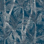 Eden palmbomen blauw/grijs - M37901