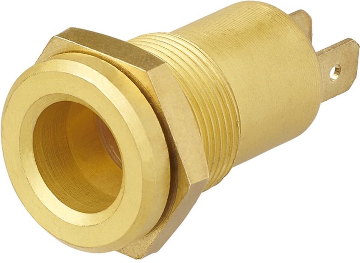 ProPlus Inbouwdoos - DIN - 12 Volt - Messing - Ø 18 mm