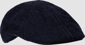 Flat Cap Made Of Blended Wool Indigo