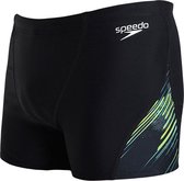 Men’s Bathing Costume Speedo Allover V-Cut Aquashort Black