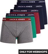 JACK & JONES JACBAYER TRUNKS 5 PACK LTN Heren Onderbroek - Maat S