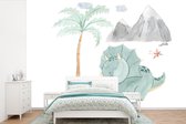 Papier Peint - Papier Papier peint photo Chambre d'Enfant - Dinosaurus - Berg - Largeur 420 cm x Hauteur 280 cm