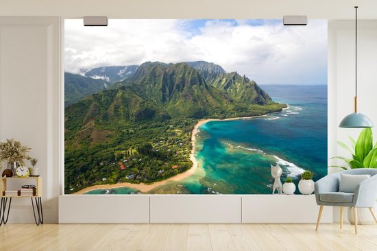 Papier peint - Papier peint photo Hawaï - Île - Ciel - Largeur 330 cm x hauteur 220 cm