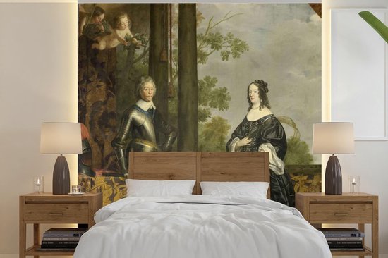 Behang - Fotobehang Frederik Hendrik en Amalia van Solms jongste