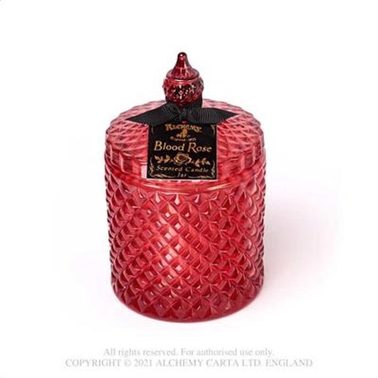 Alchemy - Scented Boudoir Candle Jar - Blood Rose (Large) Geurkaars - Rood