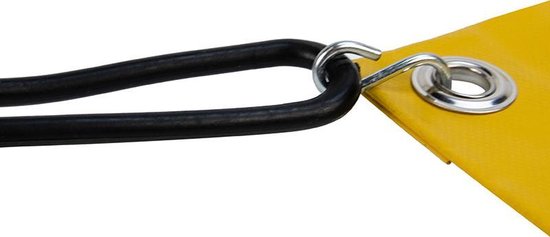 Afdekzeilwinkel - Spanrubber met s-haak 25cm elastiek zwart — afbeelding 5
