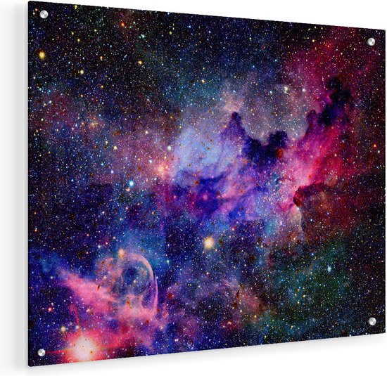 Peinture sur verre Artaza - Galaxie dans l'espace - 50x40 - Peinture sur plexiglas - Photo sur Glas