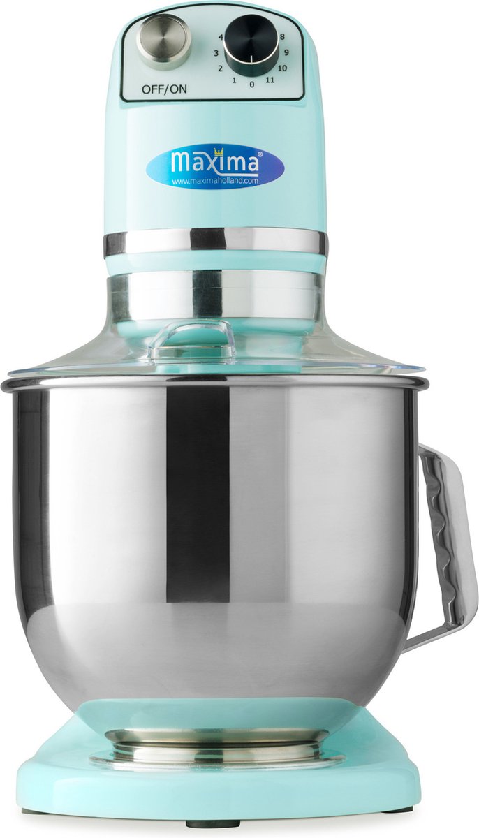 Maxima Planeetmenger 7 L Tot 2 Kg Deeg Pastel Blauw - RVS Mengkom - 11 Snelheden - Keukenmachine - Standmixer - Keukenrobot - 7 liter van Maxima — afbeelding 5