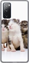 Geschikt voor Samsung Galaxy S20 FE hoesje - Kat - Huisdieren - Vacht - Portret - Siliconen Telefoonhoesje