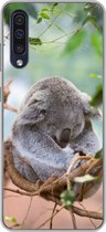 Geschikt voor Samsung Galaxy A50 hoesje - Koala - Takken - Slapen - Kinderen - Jongens - Meiden - Siliconen Telefoonhoesje