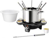 Unold Elegance Fondue 1000 W Met handmatige temperatuursinstelling RVS, Zwart