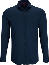 Desoto - Overhemd Strijkvrij Navy 057 - M - Heren - Slim-fit