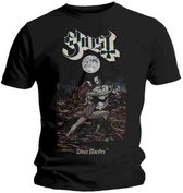 Ghost Heren Tshirt -S- Dance Macabre Zwart