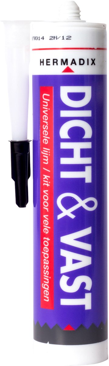 Hermadix dicht & vast lijmkit zwart - 290 ml.