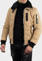 WildFace Bomber Jacket Beige - Jas - Mannen - Maat M - Beige