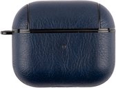 By Qubix - AirPods 3 hoesje - Leder - Leather series - Blauw