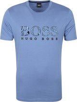 Hugo Boss T-shirt Logo 21 Blauw - maat L