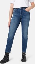 Silvercreek  Cinna Girlfriend Slim Jeans  Vrouwen Denim Dark Stonewash