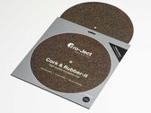 Pro-Ject Cork & Rubber it – Platenmat kurk en rubber – Platenspeleraccessoire - Voor elke platenspeler – Zwart (per stuk – 1 stuk)