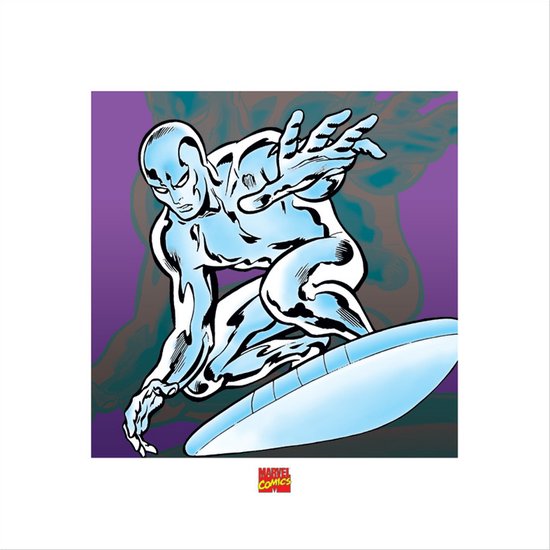 Pyramid Poster - Silver Surfer Marvel Comics - 40 X 40 Cm - Multicolor