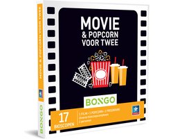 Bongo Bon - Movie & Popcorn voor Twee Cadeaubon - Cadeaukaart cadeau voor man of vrouw | 17 bioscopen