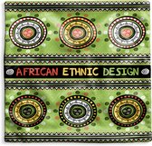 Kussenhoes 50x50 cm - een kleurrijk Afrikaans ontwerp - Katoen / Polyester - Voor Binnen