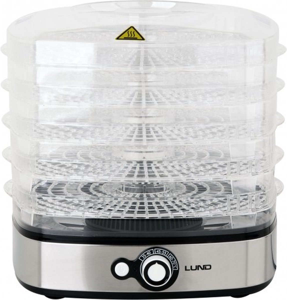 LUND Voedseldroger - 5 laags - 35 tot 70 graden - 500W