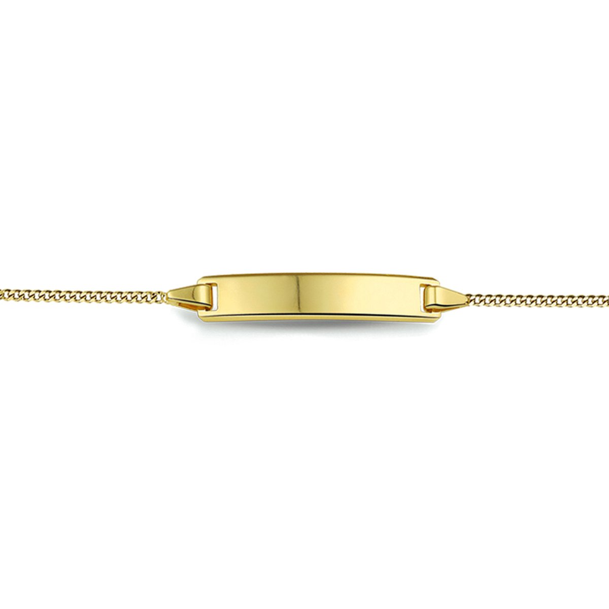 9k Graveerarmband Gourmet Plaat 5,0 Mm