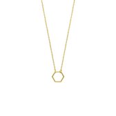 Sparkle14 Ketting Zeshoek 0,8 mm 40 - 42 - 44 cm - Goud