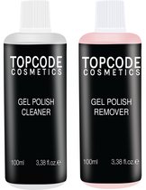 TOPCODE Cosmetics Gellak remover & Cleaner- 100ml - MCRM03- Roze Voor het veilig verwijderen van gellak