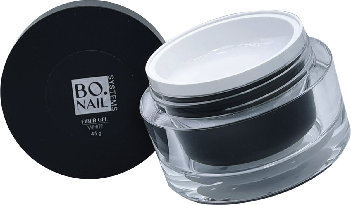 BO.NAIL BO.NAIL Fiber Gel White (45 G) - Topcoat gel polish - Gel nagellak - Gellac