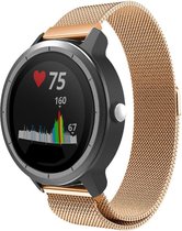 Shop4 - Bandje voor Garmin Vivomove 3 - Metaal Roségoud