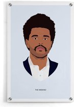 Walljar - The Weeknd - Muurdecoratie - Plexiglas schilderij