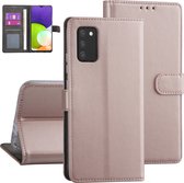 Rose Gold hoesje voor Samsung Galaxy A03s - Booktype hoesje - Pasjeshouder - Magneetsluiting