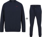 TOKYO LAUNDRY heren sweatshirt met ronde hals en joggingbroek marineblauw