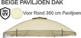 El Jardin - Waterdicht dak - Rond - 350 cm paviljoen Beige