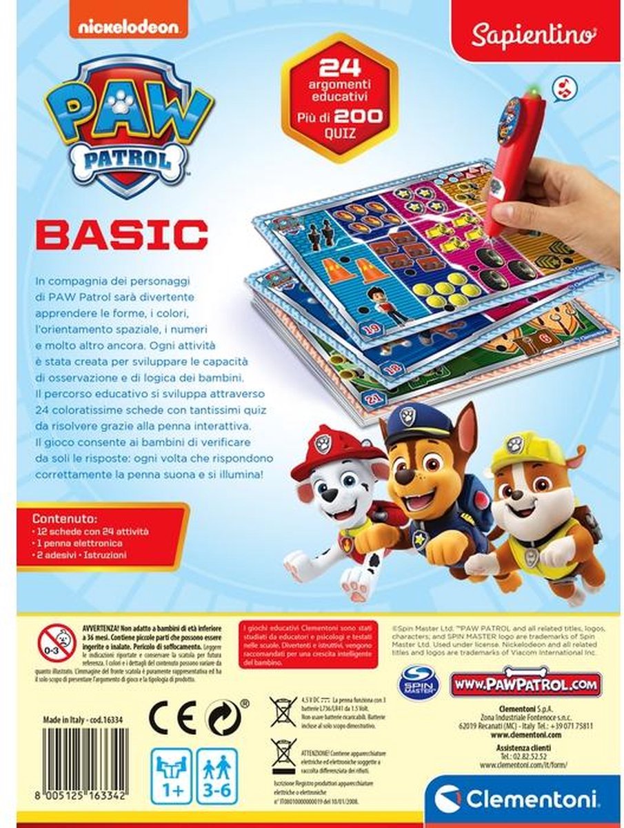 Clementoni Spelend Leren - Interactieve Pen Paw Patrol - Meer dan 200 Educatieve Quizzen - Educatief Speelgoed 3-6 Jaar — afbeelding 6