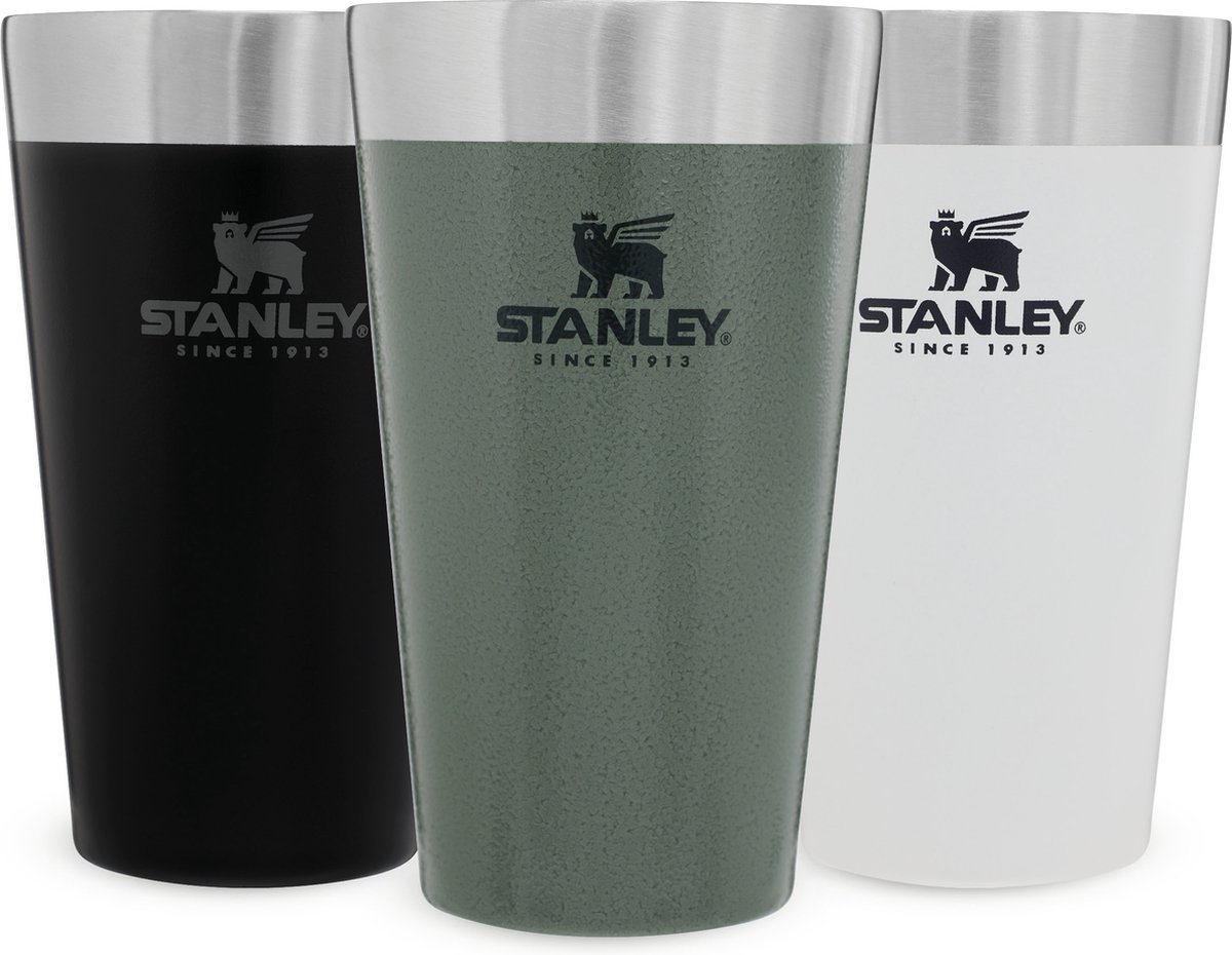 Stanley The Adventure The Stacking Beer Pint 470 mL, Hammertone Lake,  thermos cup