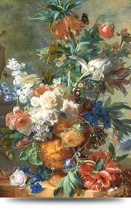 Maison de France - Aluminium Bloemen rijksmuseum 11 - aluminium - 60 x 90 cm