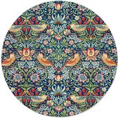 Walljar - William Morris - Strawberry Thief - Muurcirkel - Dibond